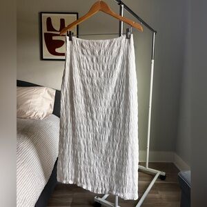 Mara Hoffman midi white skirt - M - NWOT